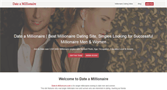 Desktop Screenshot of date-a-millionaire.com